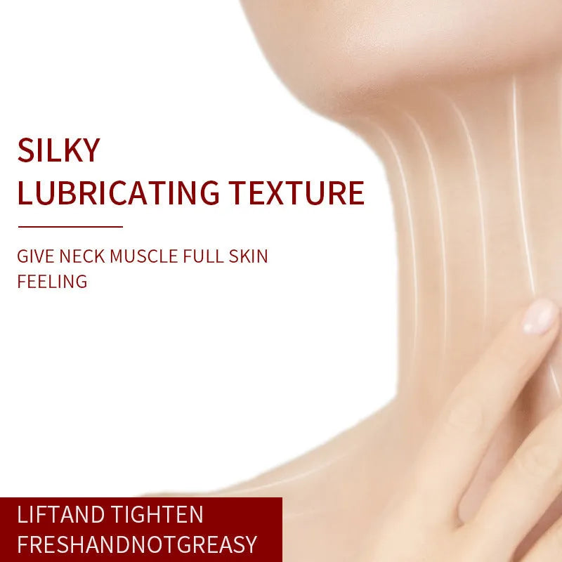 120g roller neck cream in 8.8cm tube with integrated roller applicator for neck wrinkle treatment