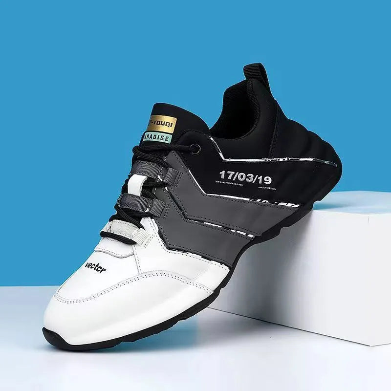Teenagers casual sneakers with thick plastic sole and mesh lining in various colours