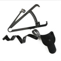 Black ABS plastic body fat measuring calliper with measurement scale and pinch mechanism
