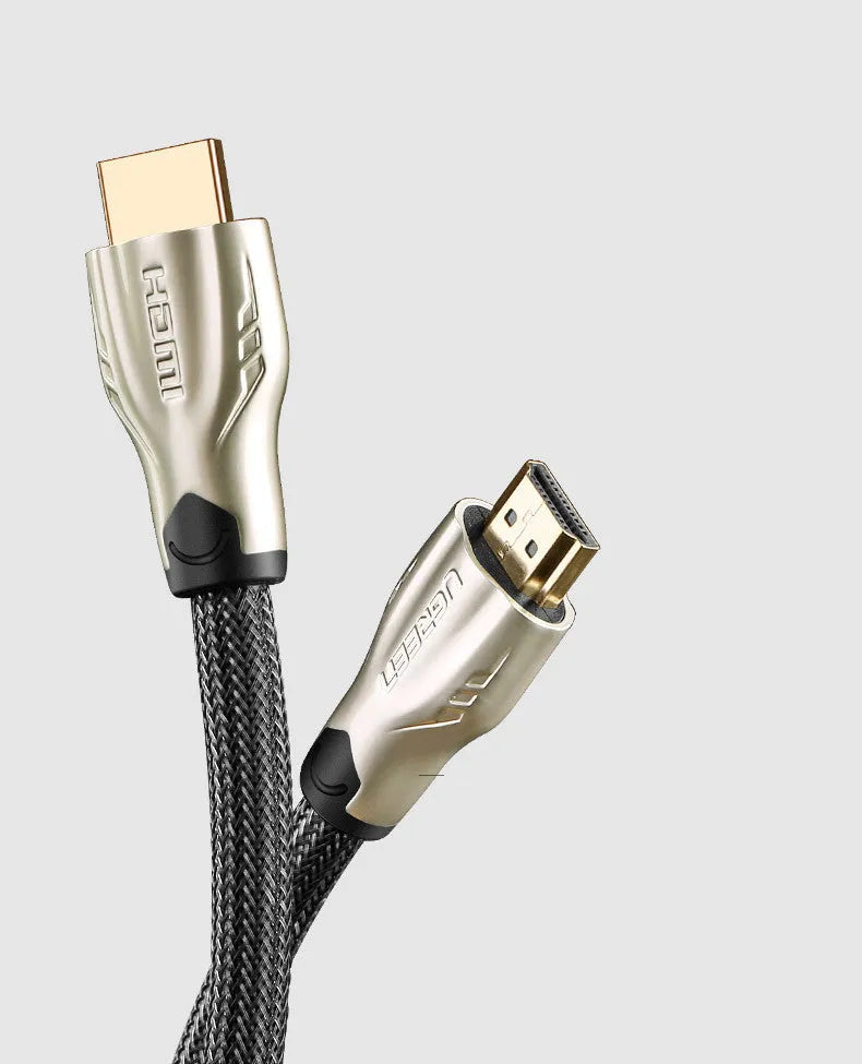 A 5-metre long black HDMI cable with gold-plated connectors on a white background.