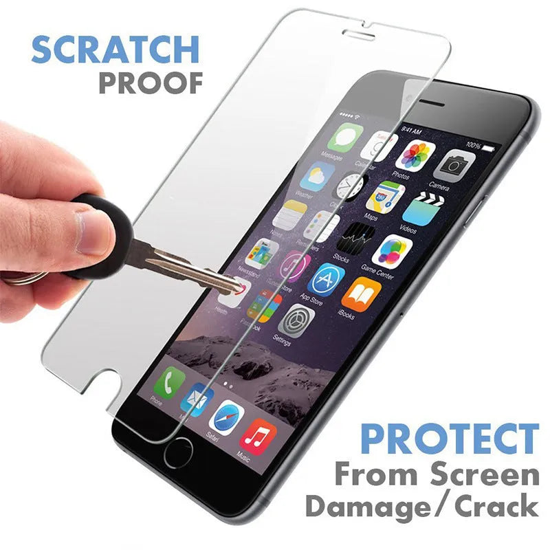 Tempered glass screen protector for iPhone with anti-fingerprint coating