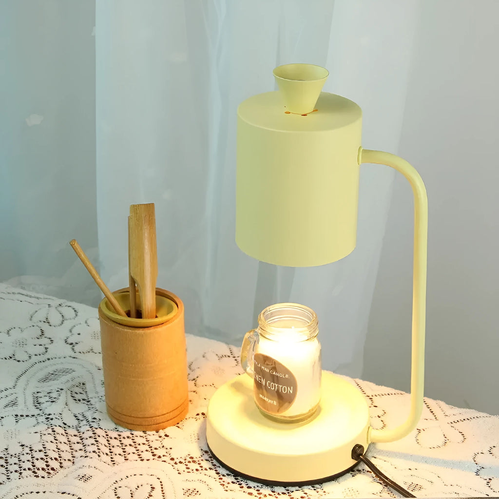 European-style aromatherapy wax lamp with dimmer switch in white or yellow colour