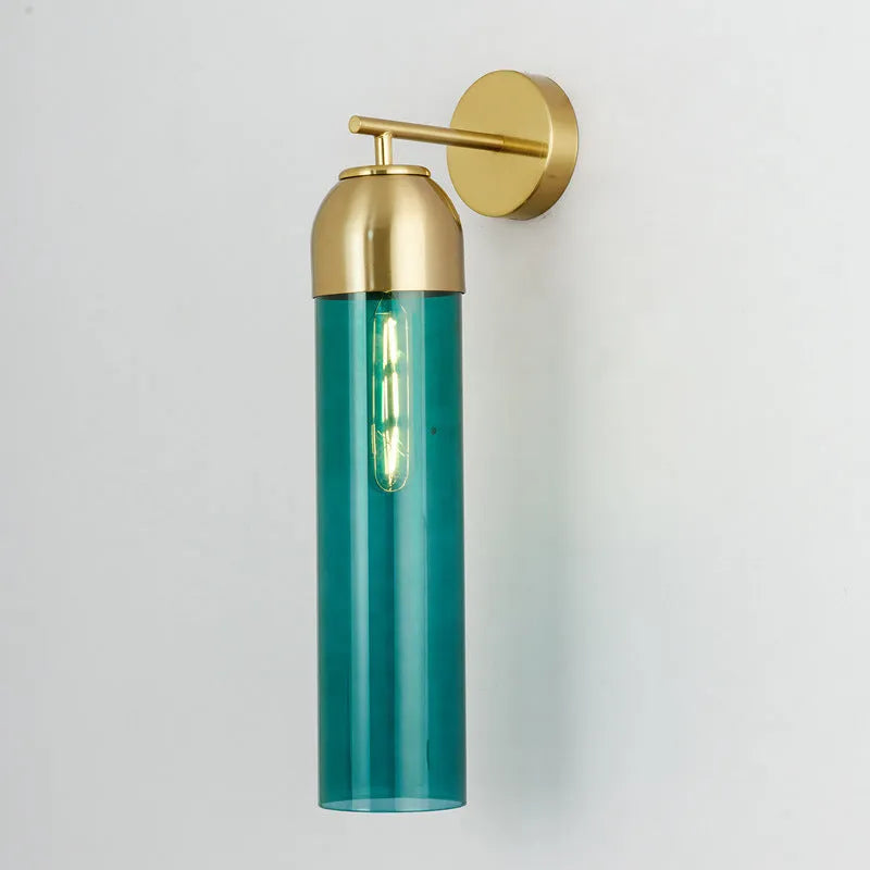 450mm diameter glass wall lamp with E27 holder in multiple colour options