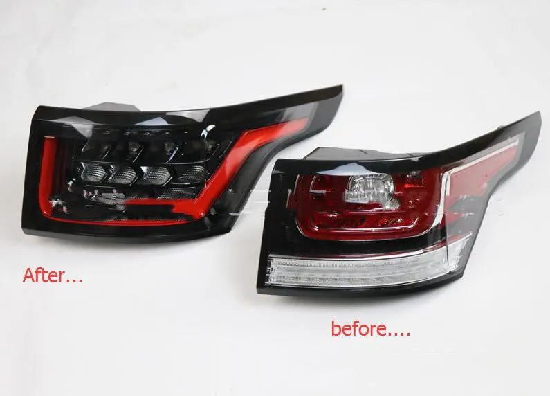 A pair of LED brake light clusters for car rear bumper replacement, compatible with 2014-2020 models.