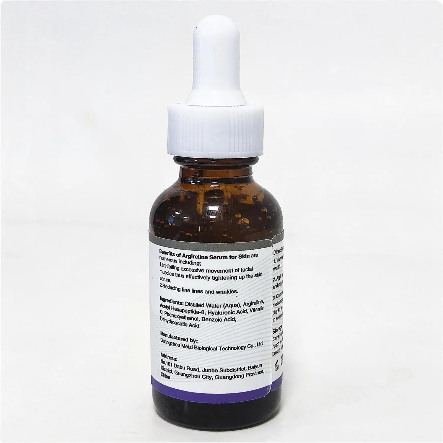 30ml six-peptide firming anti-wrinkle moisturising liquid with dropper applicator