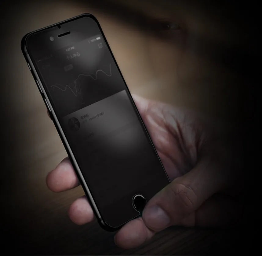 Tempered glass screen protector for iPhone XS Max with anti-reflective mirror surface