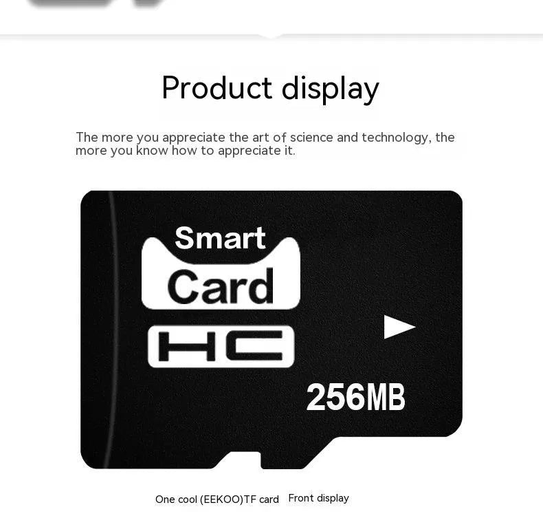 256MB MicroSD memory card measuring 11x15mm for portable music players and cameras
