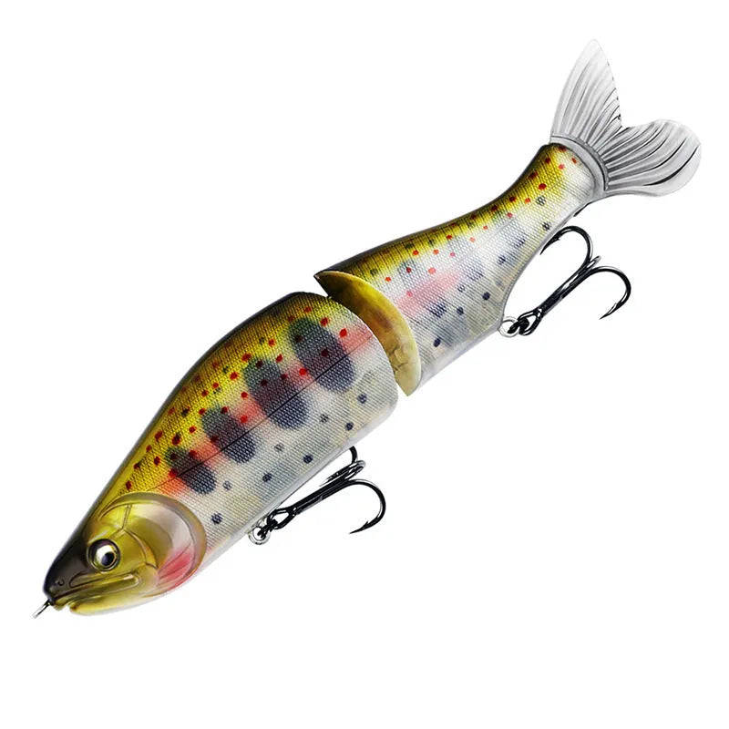 185mm plastic bass fishing swimbait in one of fifteen available colour options