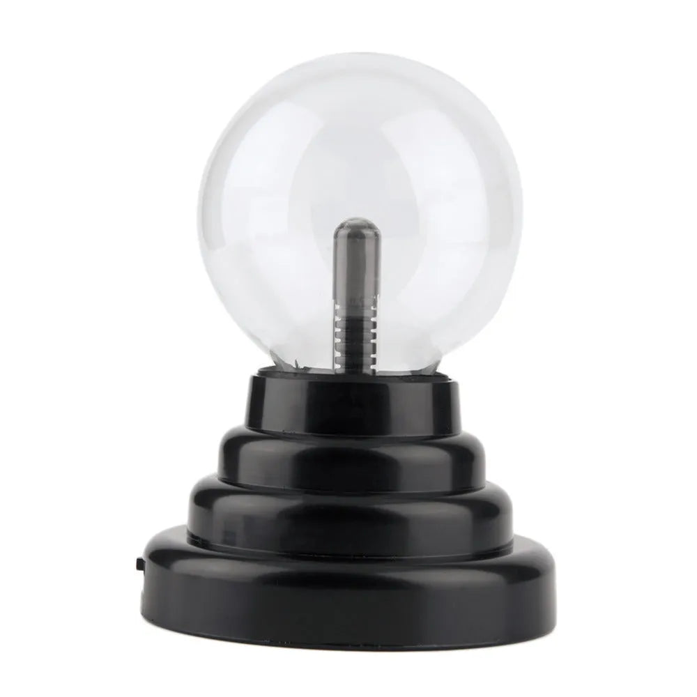 Colourful magic ball light with 7.62 cm glass sphere on ABS base, USB cable included