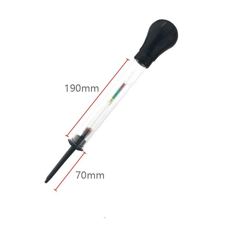 Electrohydraulic hydrometer suction type 330mm glass battery electrolyte densitometer