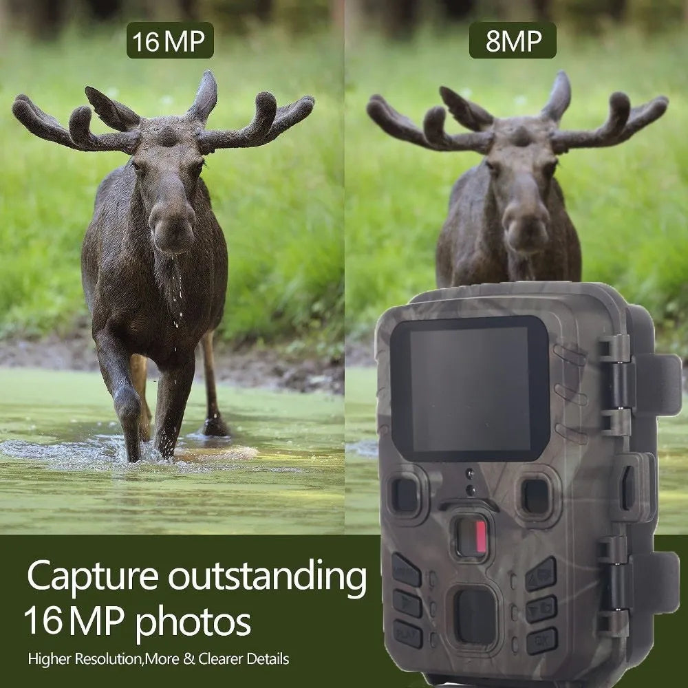 Black infrared night vision monitoring device with TF card slot for home security