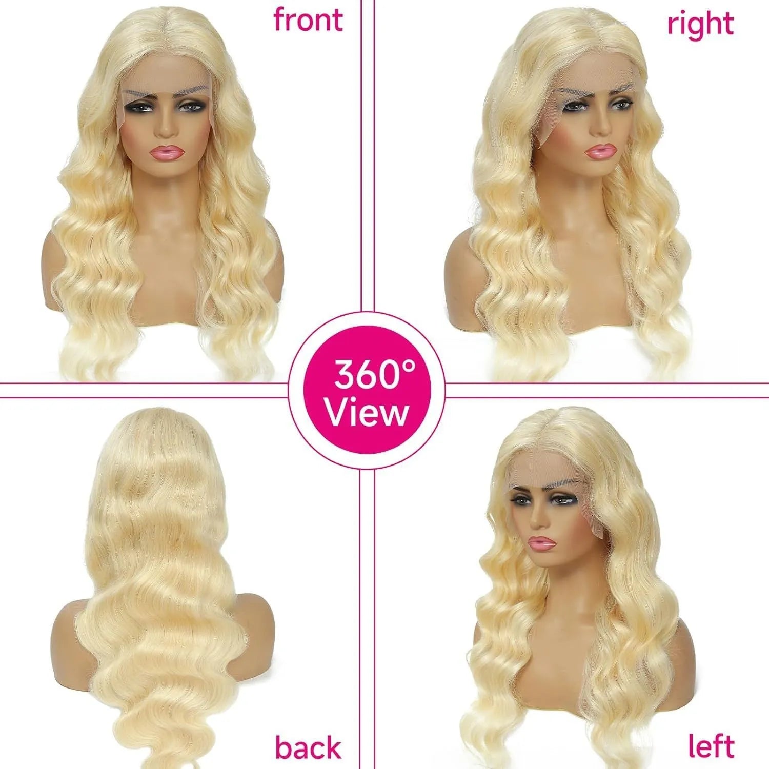 Women's synthetic front lace wig with medium-long curly style in M1 539 613 colour
