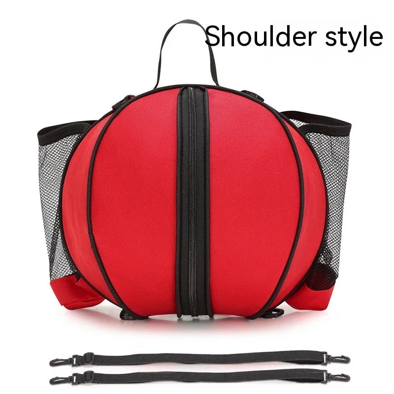 Oxford cloth basketball bag with 9L capacity in various colours and strap styles.