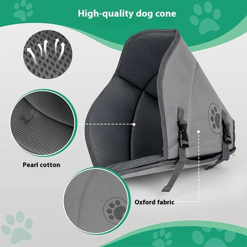 Adjustable polyester pet sterilization collar ring shown in a casual style, available in single or double layer.