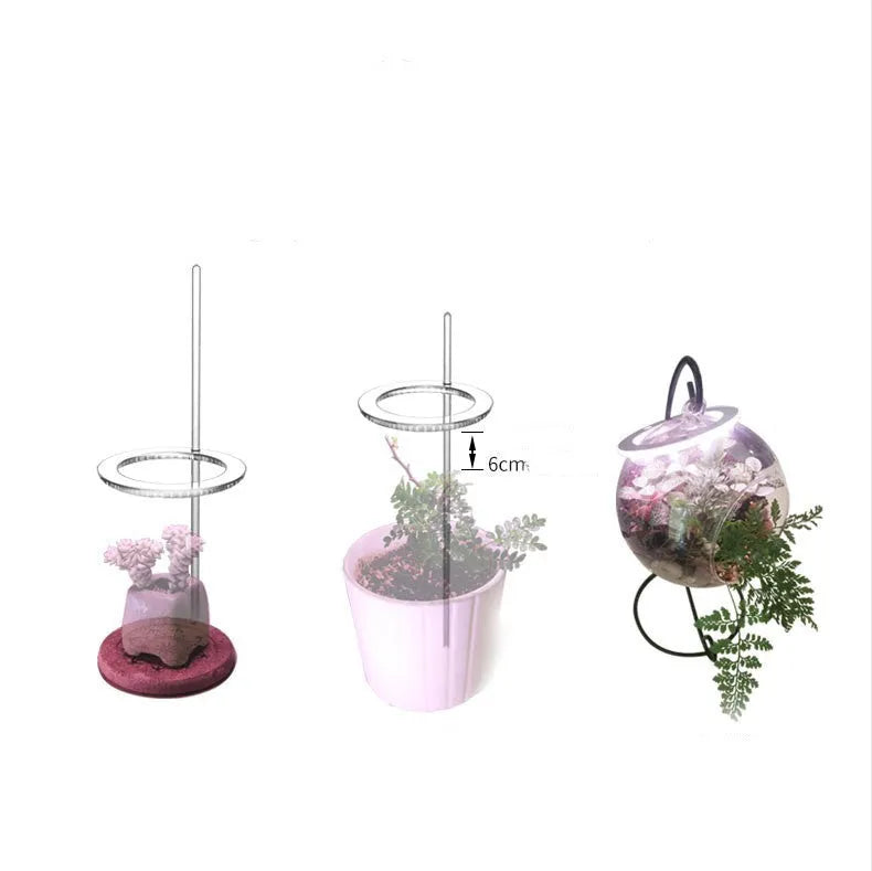 USB-powered LED grow light for plants with acrylic mounting stick in pink/white colour