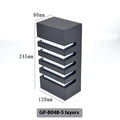 Modern minimalist outdoor wall lamp with aluminium alloy shell showing five-layer design configuration