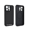 Black TPU phone case compatible with iPhone 13, 14, and 15 Pro and Pro Max models