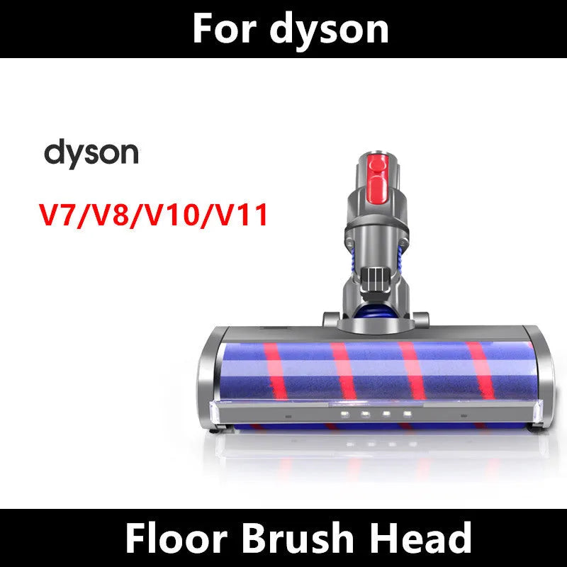 Dyson V7 V8 V10 V11 compatible replacement electric floor brush head with soft velvet bristles