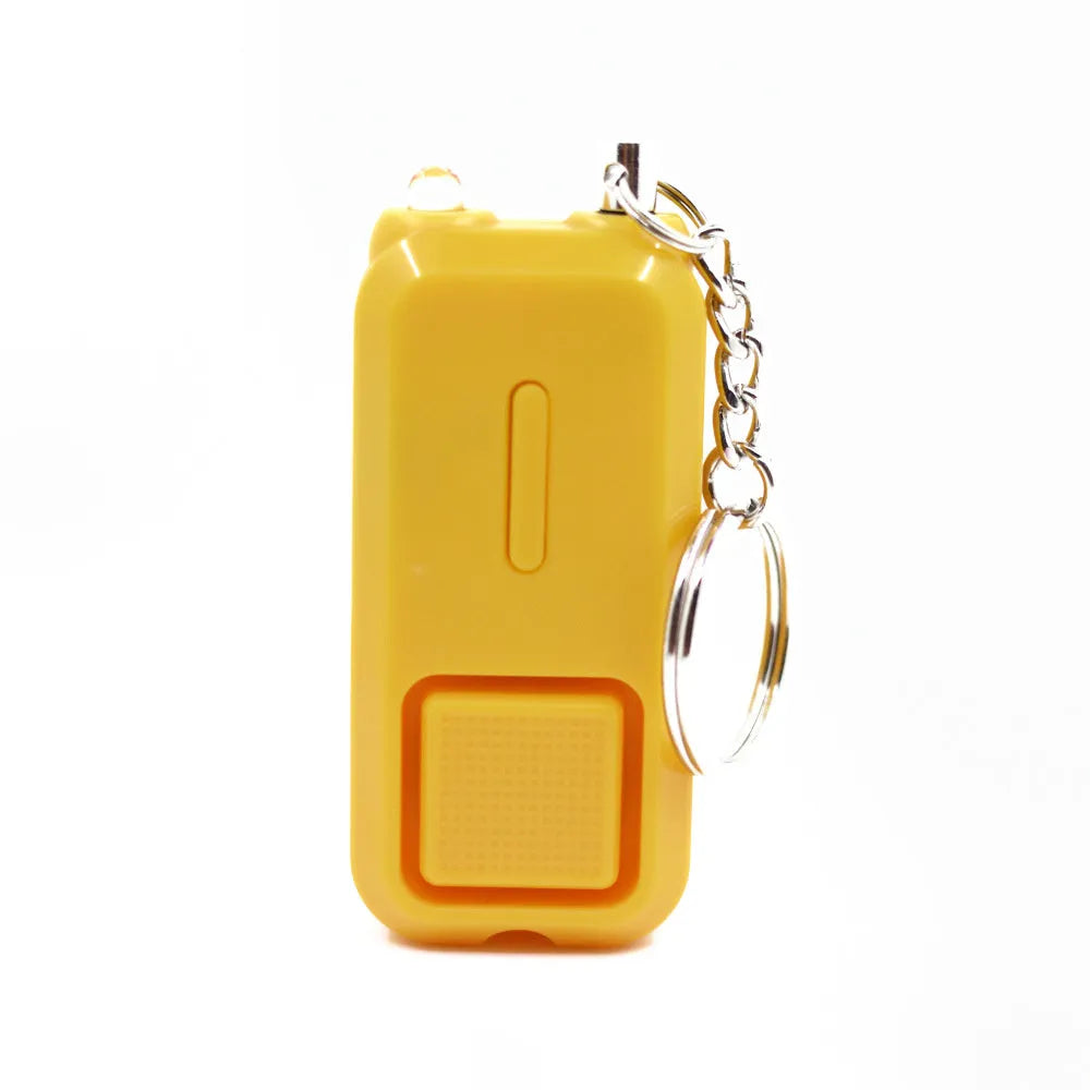 ZQ-202 personal safety alarm in pink, black, white, yellow or green colours, compact anti-pervert device for runners