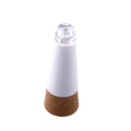 Rechargeable LED bottle cap cork light with plastic shell and 15 LED beads for decoration.