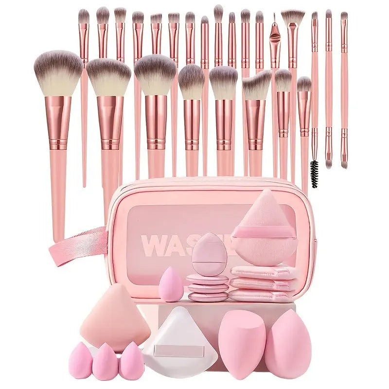 Hydrophilic non-latex beauty tools set with multiple piece counts and colour options