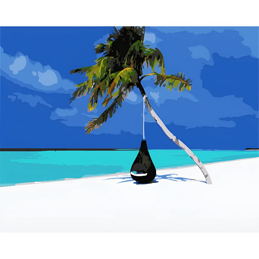 Digital oil painting canvas print measuring 40 x 50 cm in KZ918 colour style without frame