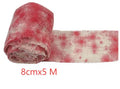 Halloween horror bandage showing red bloody cloth effect with 8cm width measurement