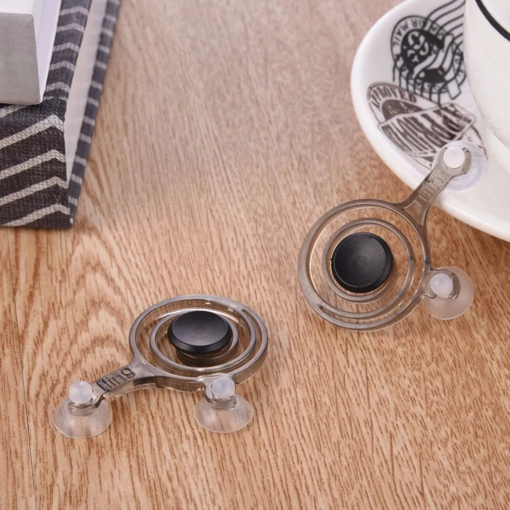 Pair of clear and black mini joysticks for mobile phone touch screen gaming