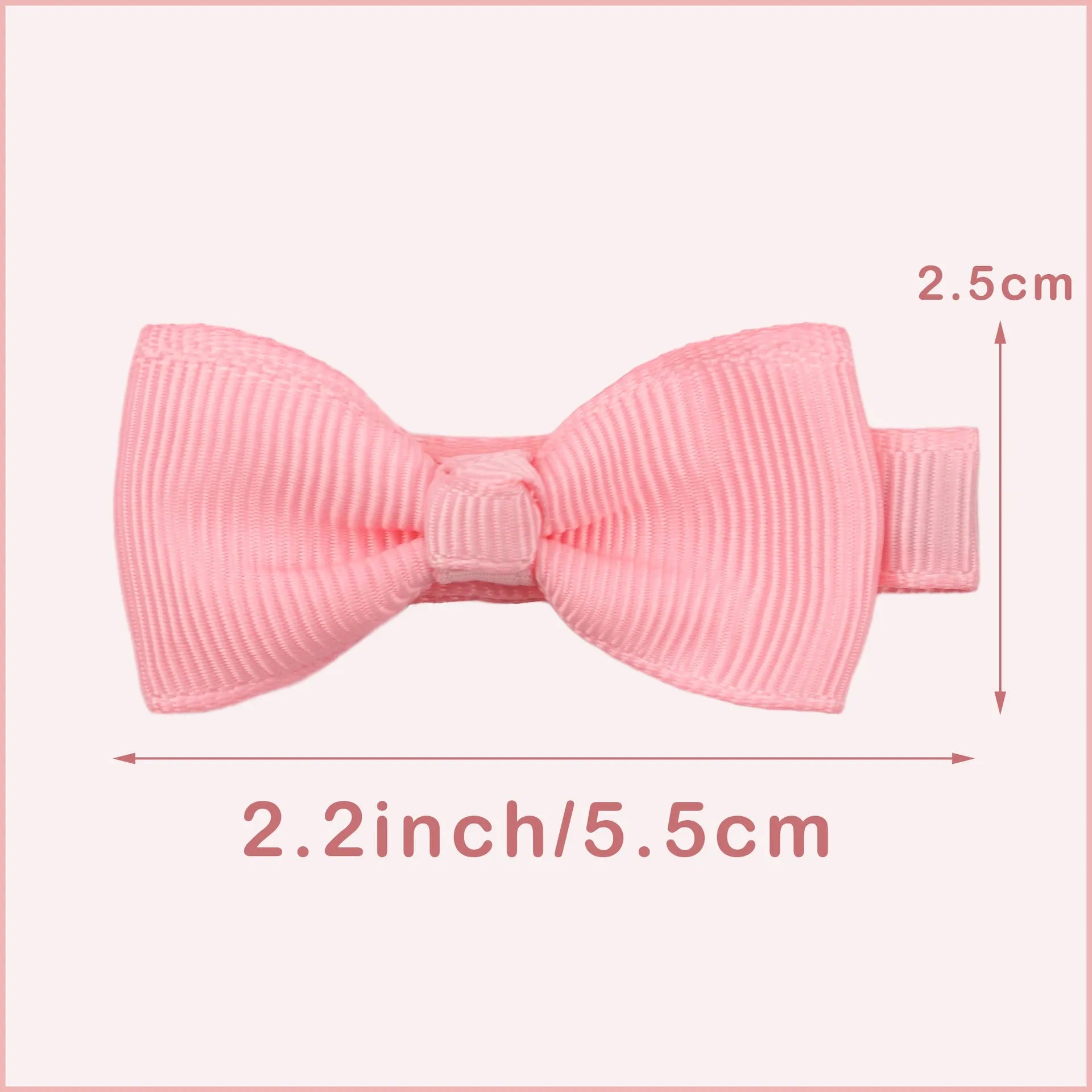 Forty pastel coloured hair clips for babies arranged by colour with fully lined no-slip design