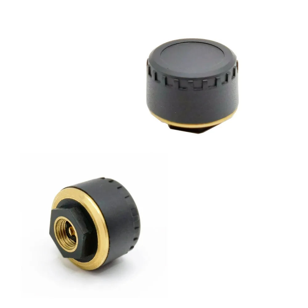 Bluetooth tyre pressure monitoring system with four black waterproof sensors for car truck use