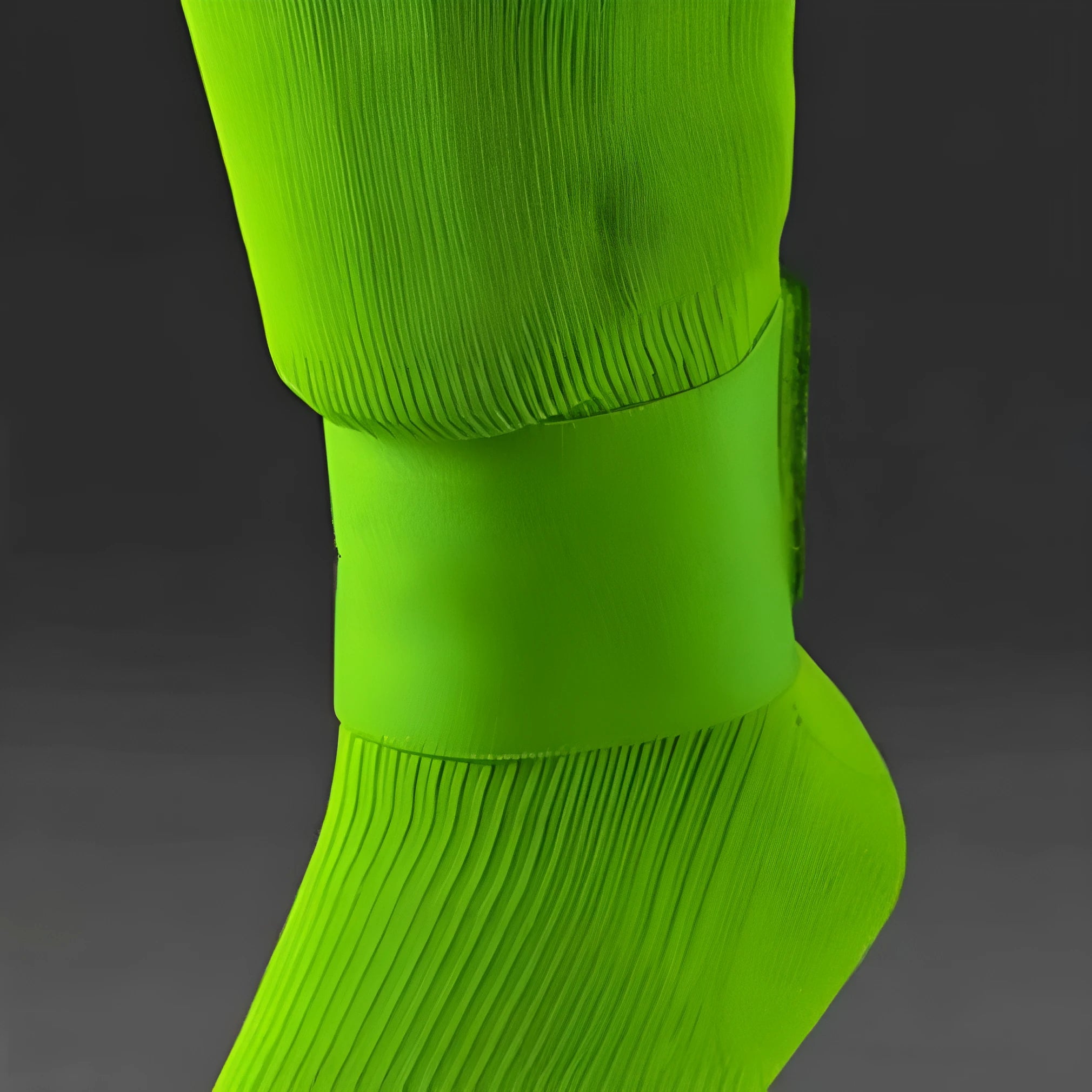 Rubber football shin guard magic tape belt in four colours measuring 25cm by 6.5cm