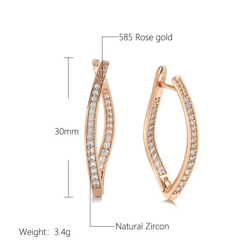 A pair of H0493 colour geometric zircon eardrops for women, made from copper with an ins style design.