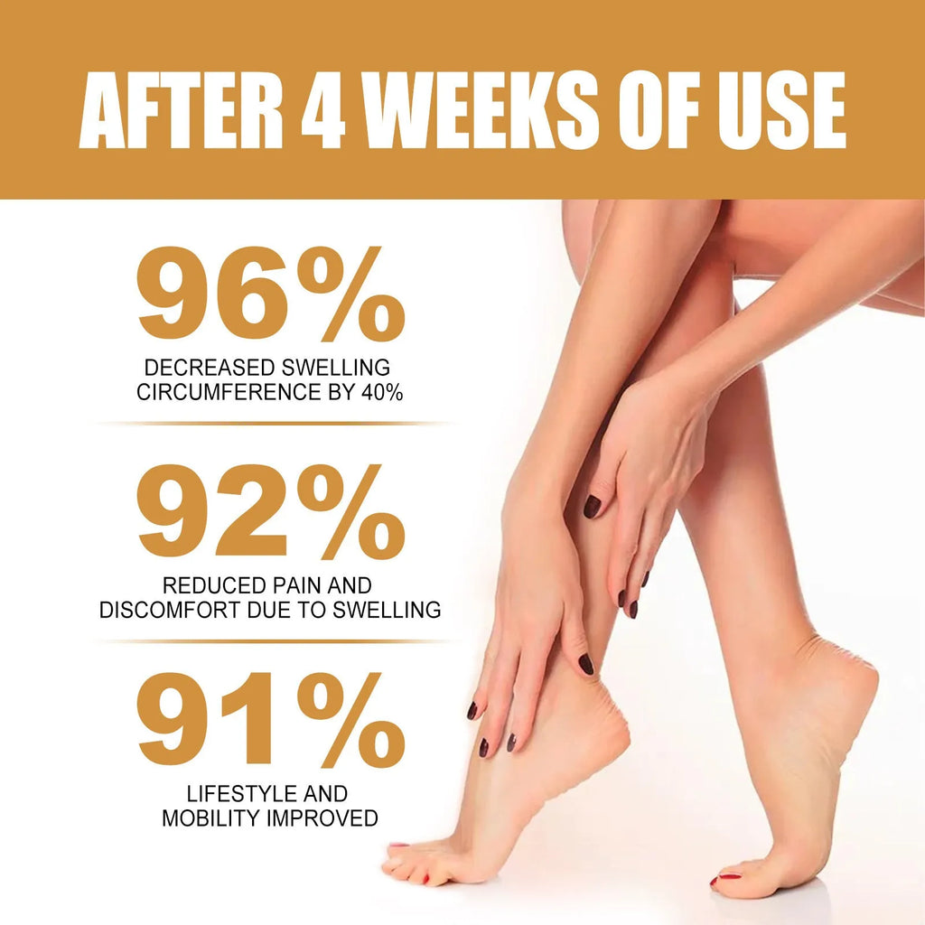 50ml bottle of moisturising body care essential oil for leg massage with botanical extracts