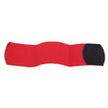 Rubber football shin guard magic tape belt in four colours measuring 25cm by 6.5cm