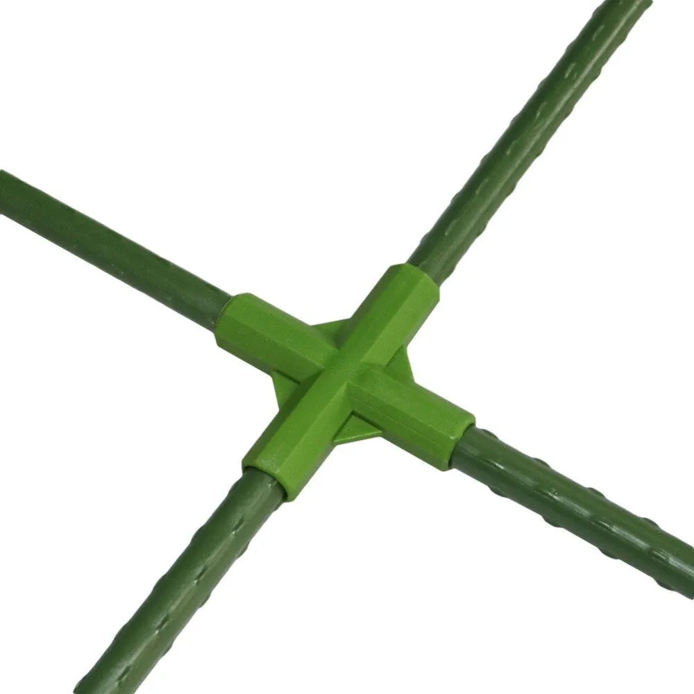 PP plastic garden plant support connector for 11mm stakes with three-way and four-way connection options