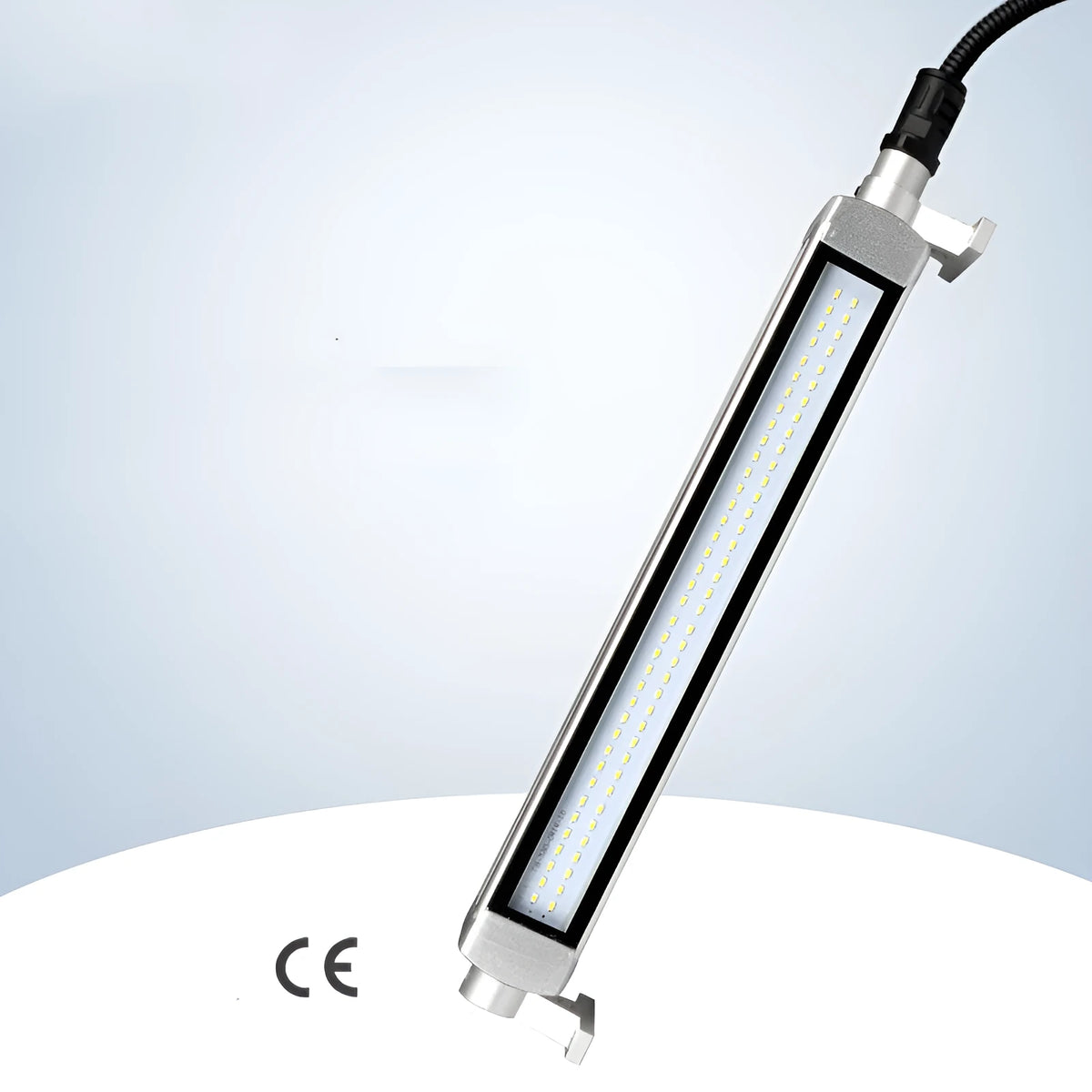 Industrial LED three-proof work light with aluminium housing and tempered glass cover for CNC lathes