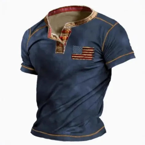 Men's classic polo shirt with short sleeves and button front in bird eye cloth fabric.