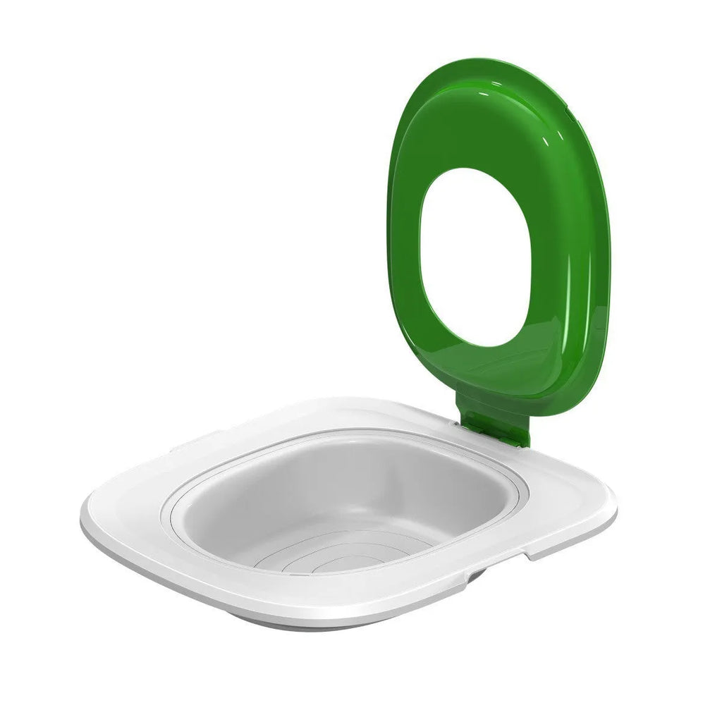 Fifth generation cat toilet trainer in blue colour, new shape design for litter training