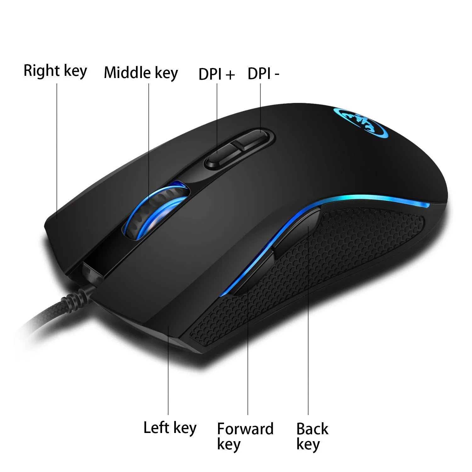 V700WB A869 backlit gaming keyboard and mouse combo in mixed white and black colours
