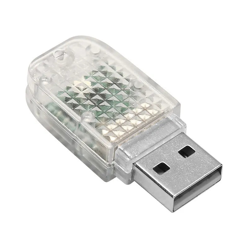 USB car atmosphere light with touch control and RGB voice function for interior mood lighting