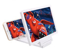 Black and white foldable 3D mobile phone screen amplifier stand with radiation protection