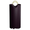 Portable round plastic rubbish bin with 38cm diameter and 72cm height dimensions