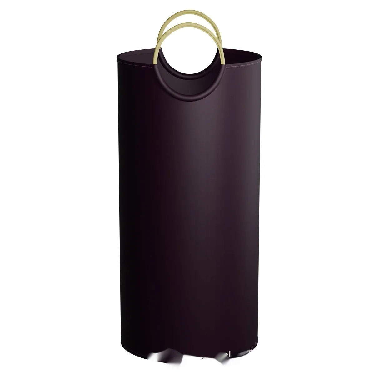 Portable round plastic rubbish bin with 38cm diameter and 72cm height dimensions