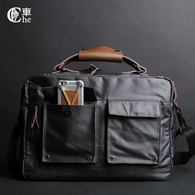 Dpark black laptop bag with shoulder strap for 14 or 15 inch Apple and Lenovo laptops
