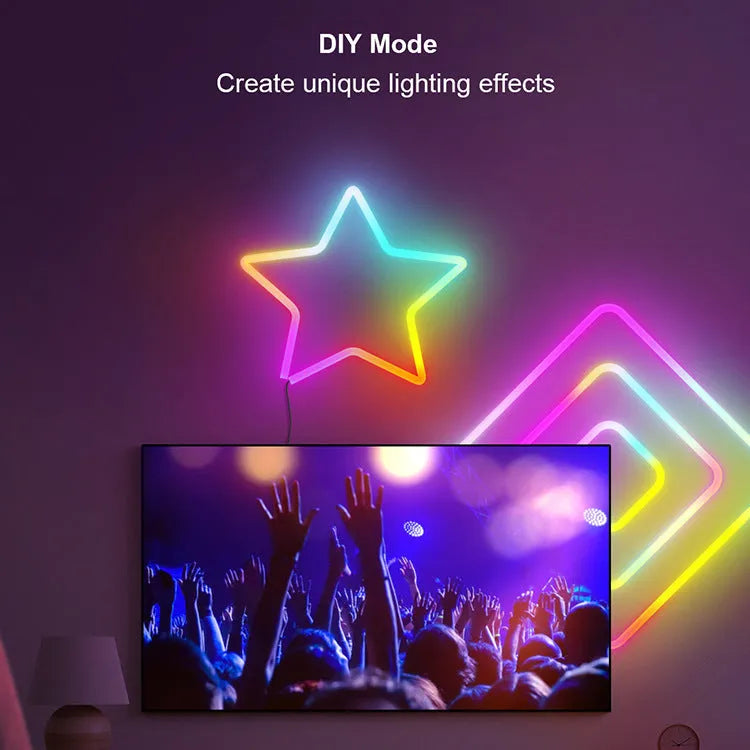 3-metre RGB LED neon light strip with remote control for Bluetooth music synchronisation