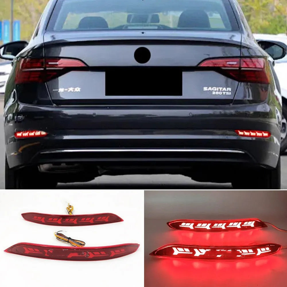 Volkswagen Sagitar bumper light with flowing water LED effects for rear indicator