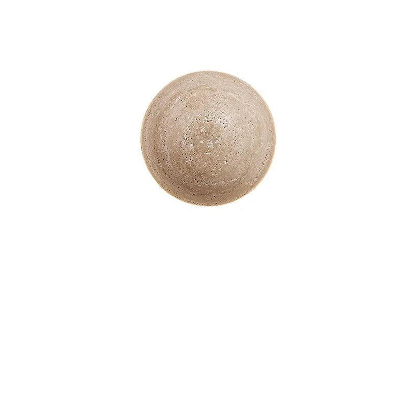 Semicircle yellow cave stone wall lamp with iron frame and pull switch