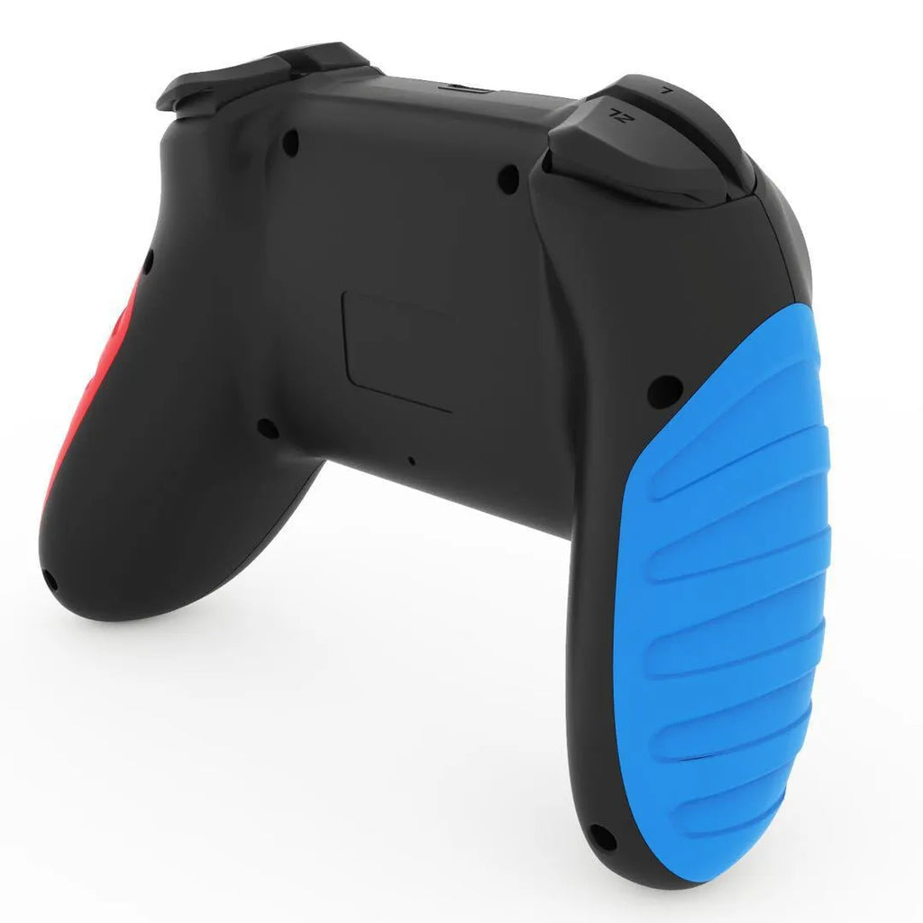 Red and blue wireless Bluetooth gamepad controller for Nintendo Switch and PC