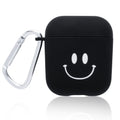PC protective case cover for AirPods wireless earphones in black or pink with decorative styles
