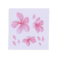 Cherry blossom pattern car sticker on vehicle window in two size options